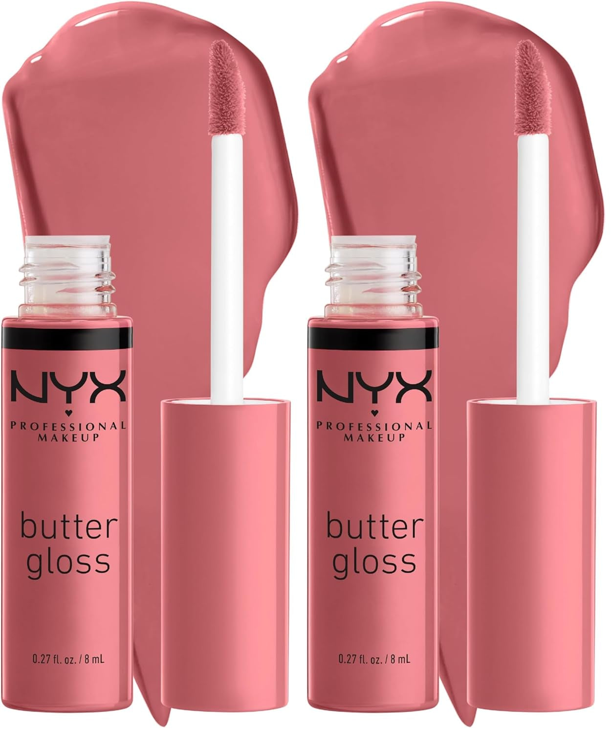 NYX PROFESSIONAL MAKEUP Butter Gloss, Non-Sticky Lip Gloss - Marshmallow (Muted Lilac)