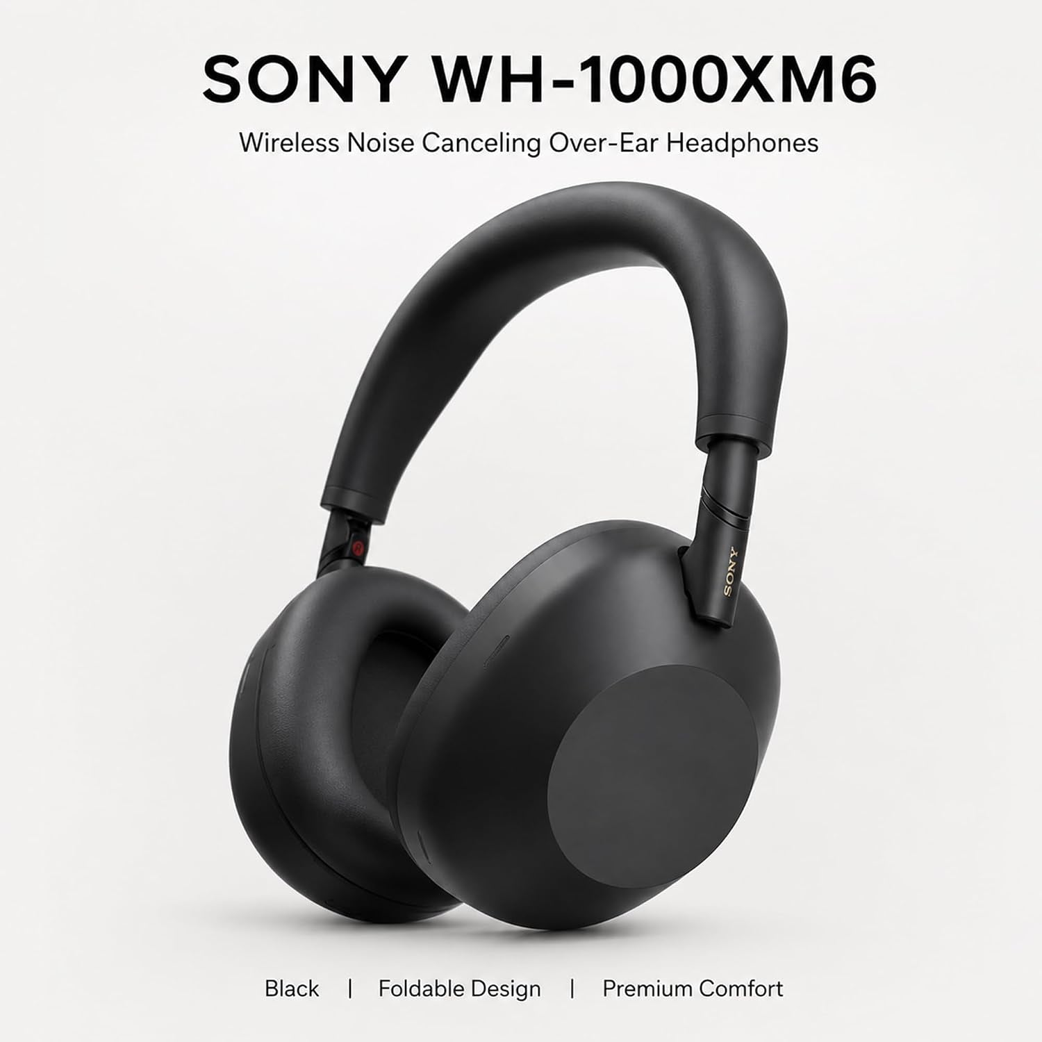 Sony WH-1000XM6 the Best Noise Canceling Wireless Headphones, HD NC Processor QN3, 12 Microphones, Adaptive NC Optimizer, Mastered by Engineers, Studio-Quality, 30-Hour Battery with Deco Guide Bundle