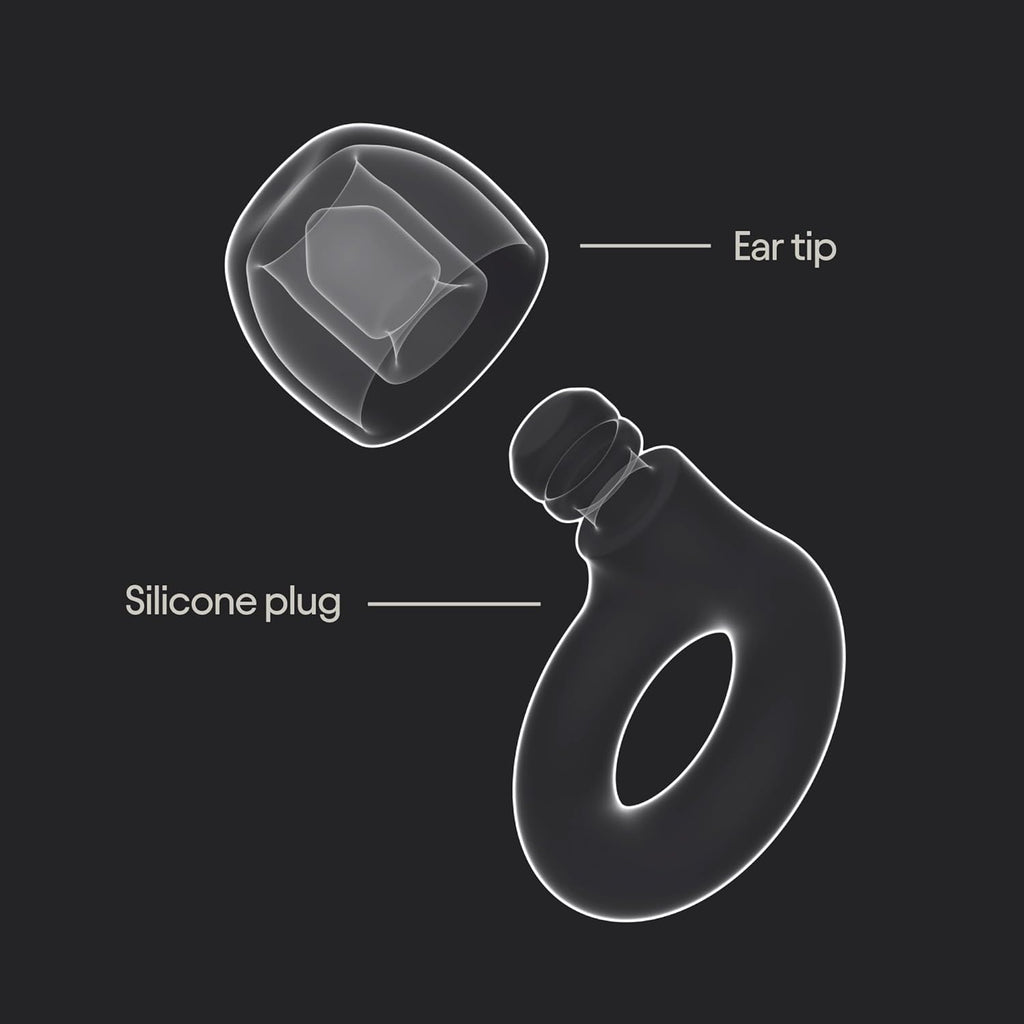 Loop Quiet 2 Ear Plugs Ultra-Comfy Reusable Noise-Reducing Earplugs for Sleep, Deep Focus, Travel, Sensitivity | Flexible Hearing Protection | Customizable Fit | 24Db (SNR) Noise Reduction