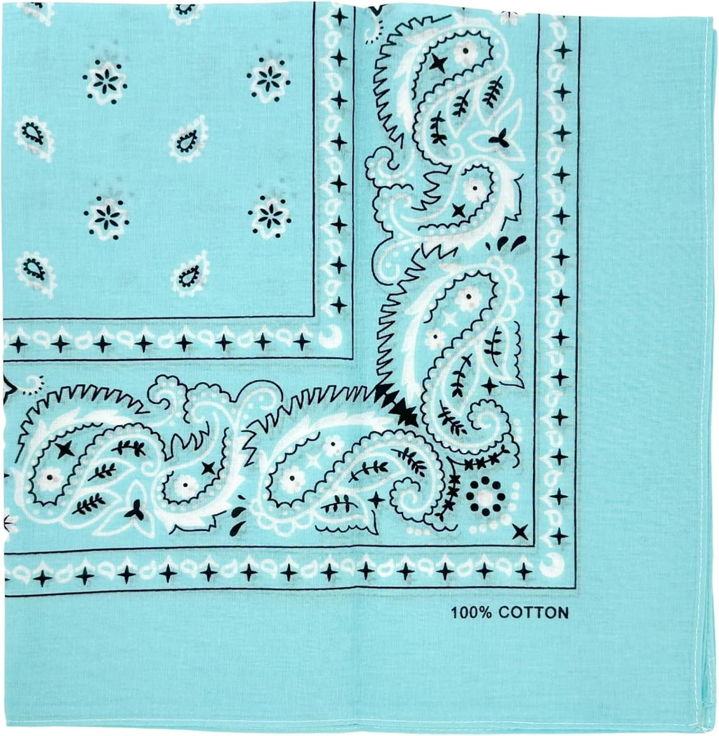 Vamqor Bandana Single Pack & Double Pack Cotton for Men and Women 22 Inch