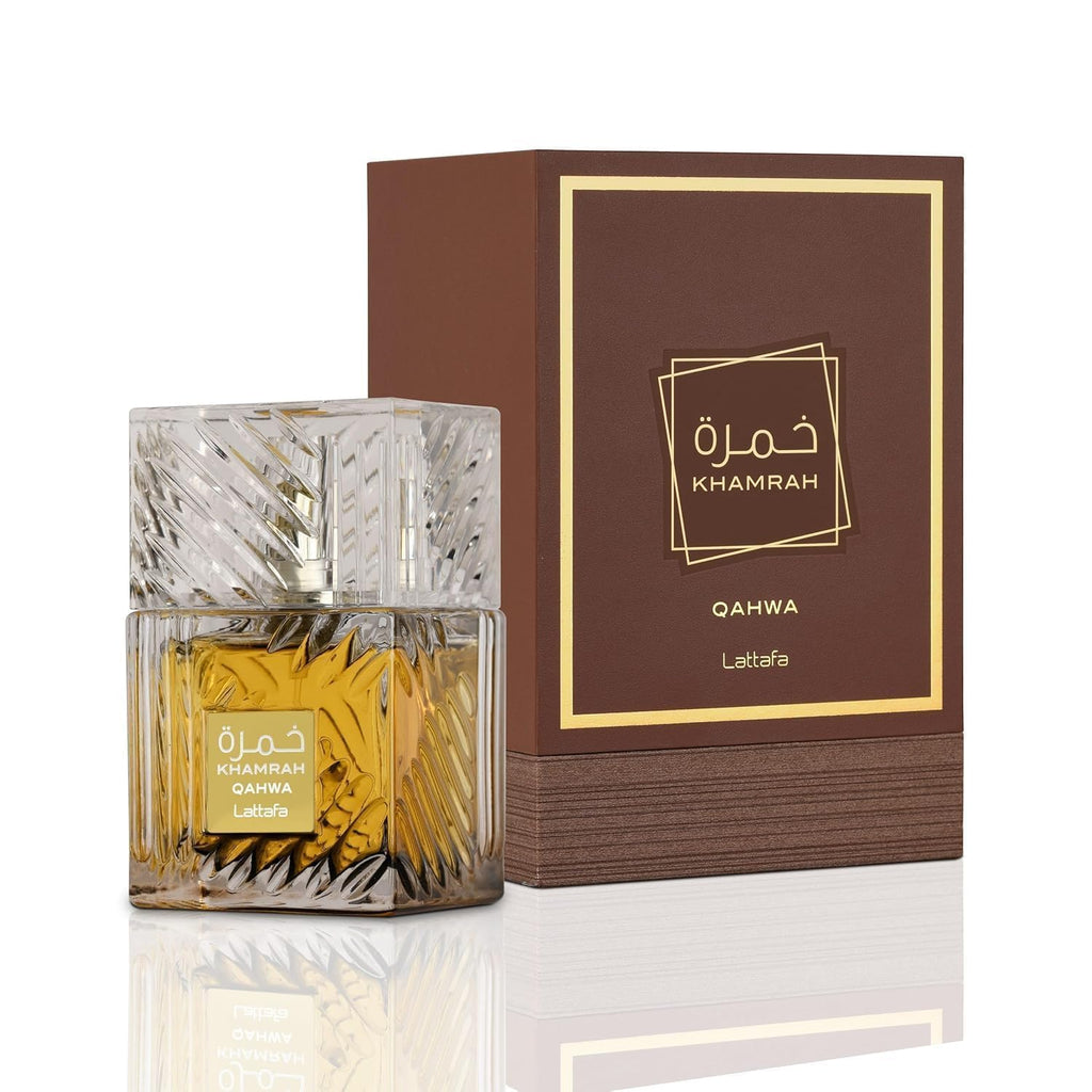 Lattafa Khamrah Qahwa - Vanilla, Warm Spicy, Cinnamon, Sweet - Eau De Parfum Long-Lasting Fragrance for Unisex, 3.40 Ounce / 100 Ml