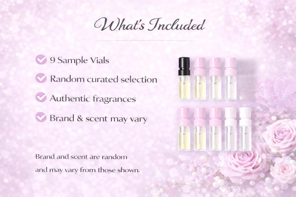 Perfume Gift Set for Women – 9 Designer Fragrance Samples, Mini Sampler Vials, Travel Size Fragrance Gift Kit