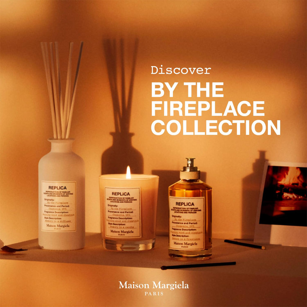 Maison Margiela - Replica - by the Fireplace Eau De Toilette - Warm & Spicy Fragrance - with Chestnut, Wood & Vanilla