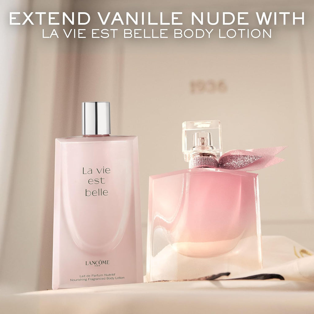 Lancôme La Vie Est Belle La Vie Vanille Nude Eau De Parfum - Long Lasting Fragrance with Notes of Solar Jasmine, Glazed Bourbon Vanilla, White Musk - Floral & Sweet Women'S Perfume