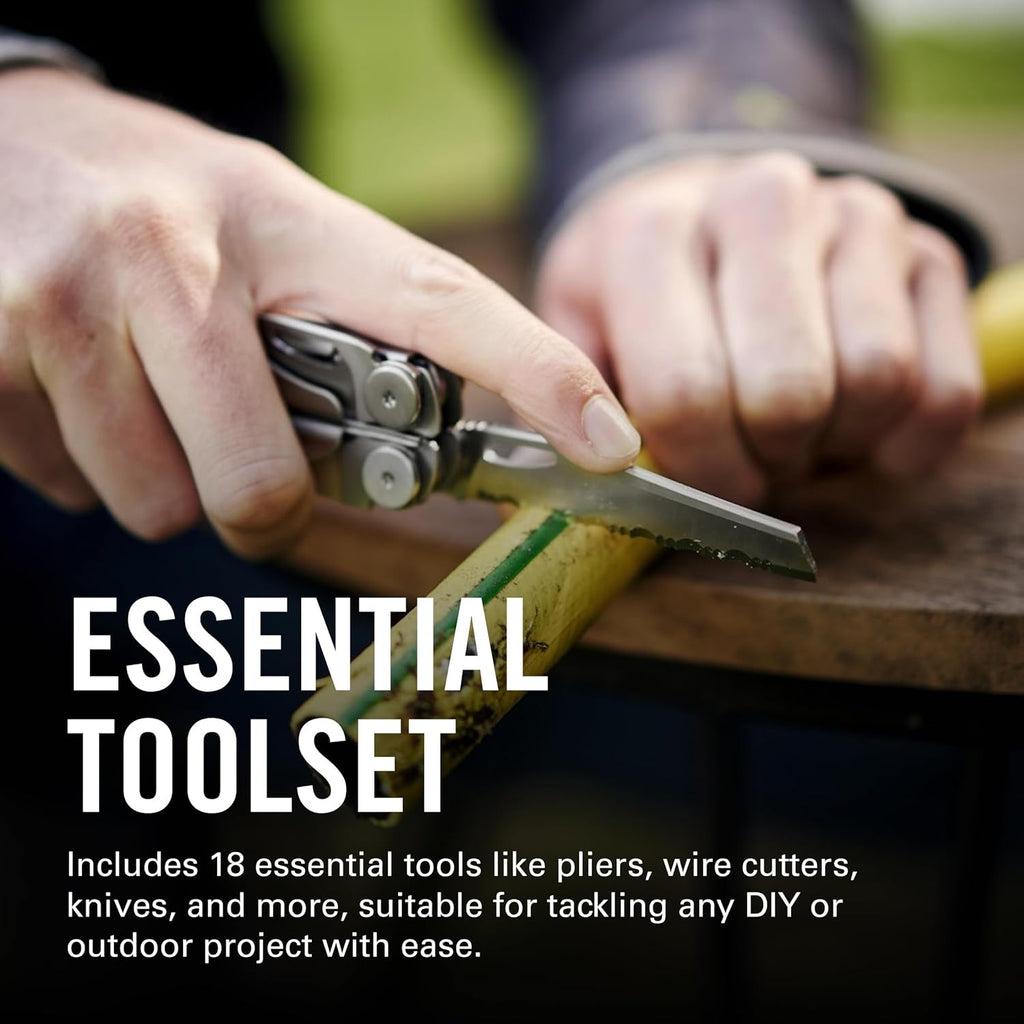 LEATHERMAN, Wave+, 18-In-1 Full-Size, Versatile Multi-Tool for DIY, Home, Garden, Outdoors or Everyday Carry (EDC), Stainless Steel
