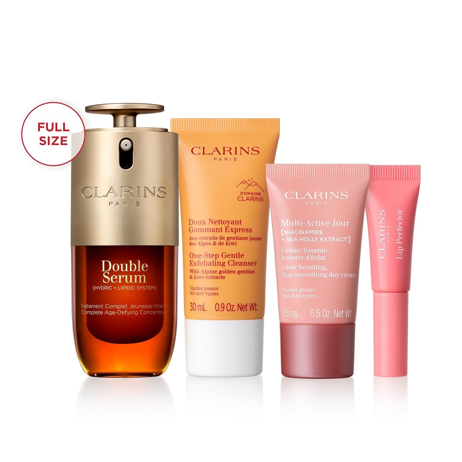 Clarins DOUBLE SERUM | anti Aging Face Serum | Visibly Firms, Smoothes, Boosts Radiance, and Refines Pores | 24H Hydration | All Skin Types