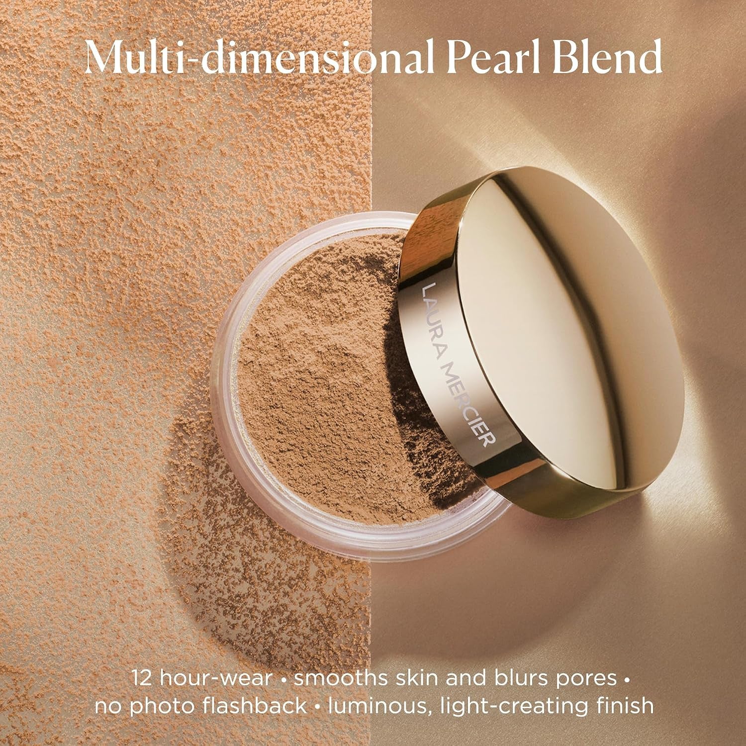 Laura Mercier Translucent Loose Setting Powder Light Catcher: Luminous Finish, Highlighting, Smooths Skin & Blurs Pores, Long Lasting Wear, 2 Shades for Virtually All Skin Tones