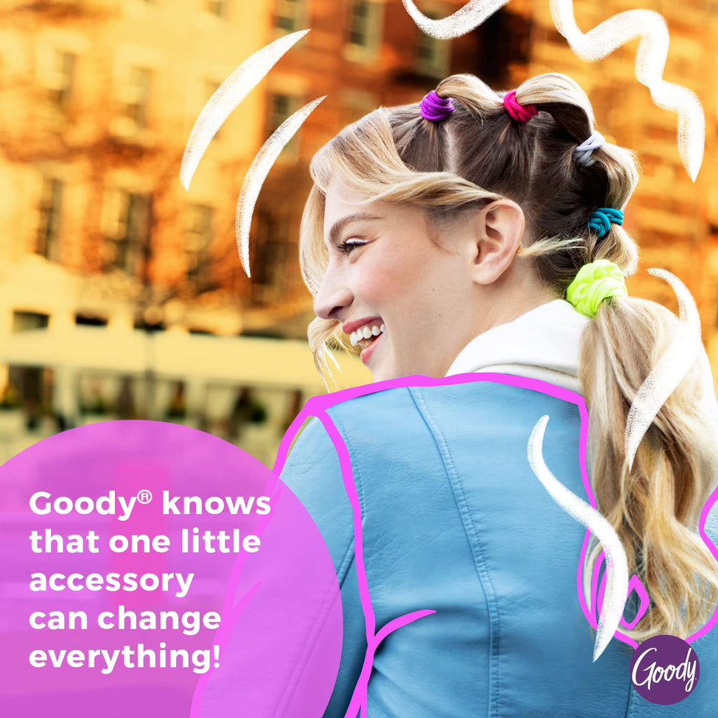 Goody XL Scrunchie and Bobby Slides Bundle - 3 Count, Winter Solstice Collection - Ouchless Accessories for All Hair Types - Style with Ease & Keep Hair Secured - Men, Women, Boys & Girls