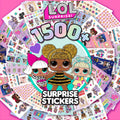 Horizon Group USA Sticker Book with Large and Small Sizes, Kids Stationary for Water Bottle, Notebooks, and Party Favors, 1500+, L.O.L. Surprise!