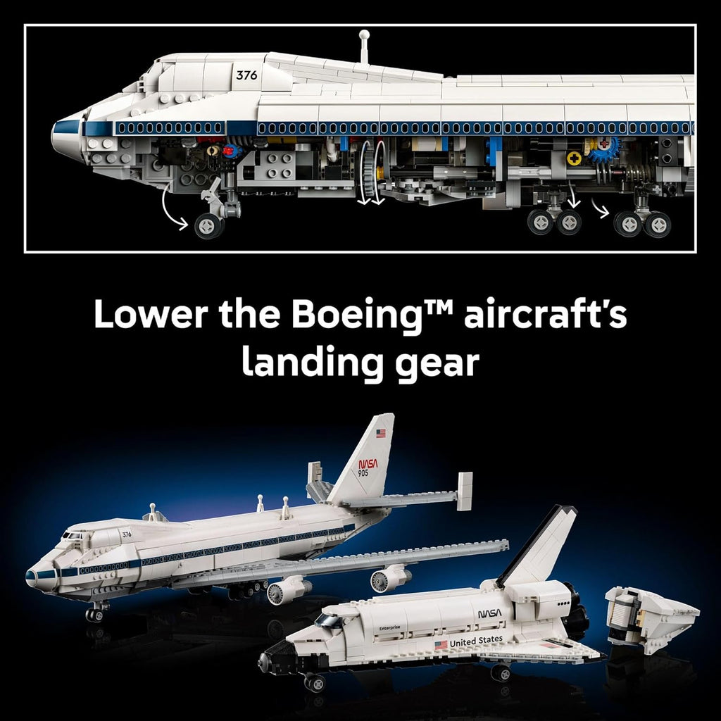 LEGO Icons Shuttle Carrier Aircraft Building Set for Adults - Spaceship & Airplane Model Kit for Adults, Ages 18+ - Air & Space Decor - Gift for Birthdays - 10360