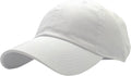 Utmost Unisex Classic Low Profile Cotton Baseball Cap Plain Blank Camoflauge Soft Unconstructed Adjustable Size Dad Hat (White)