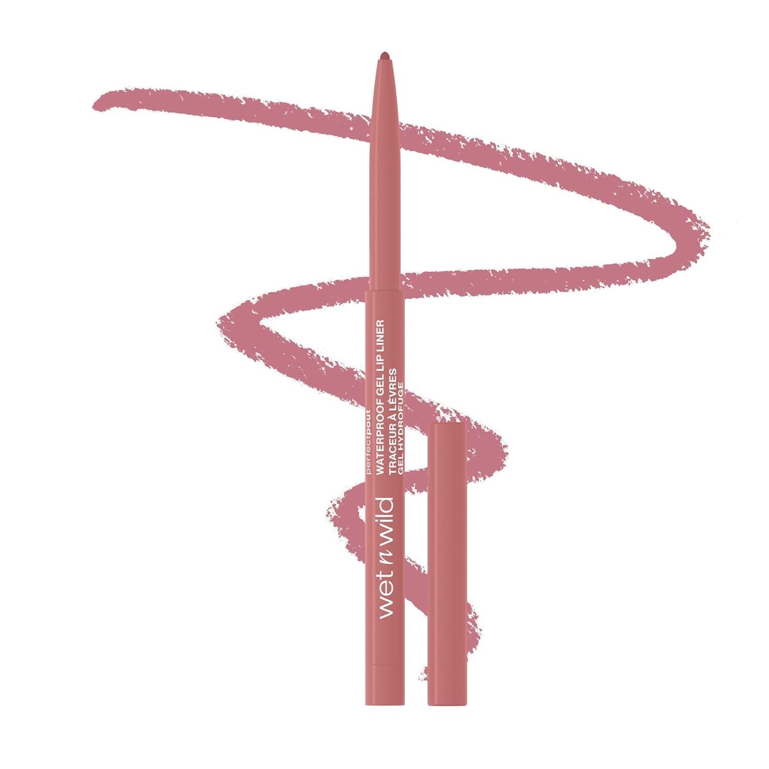 Wet N Wild Lip Liner Perfect Pout Matte Retractable Gel Lip Liner Pencil, Plum Together