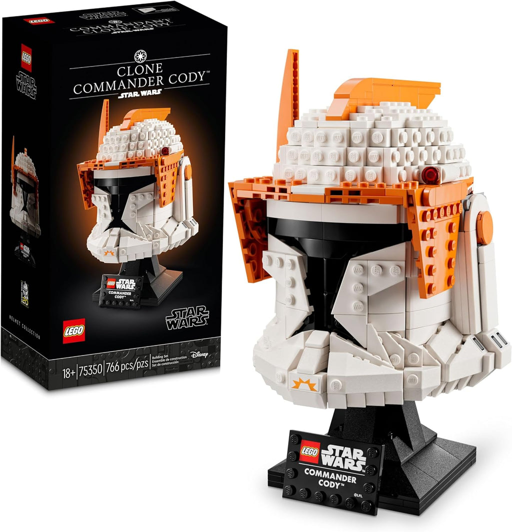 LEGO Star Wars Clone Commander Cody Helmet 75350 Collectible Building Set - Featuring Authentic Details, Office Decor Display Model for Adults, the Clone Wars Collection Memorabilia and Gift Idea