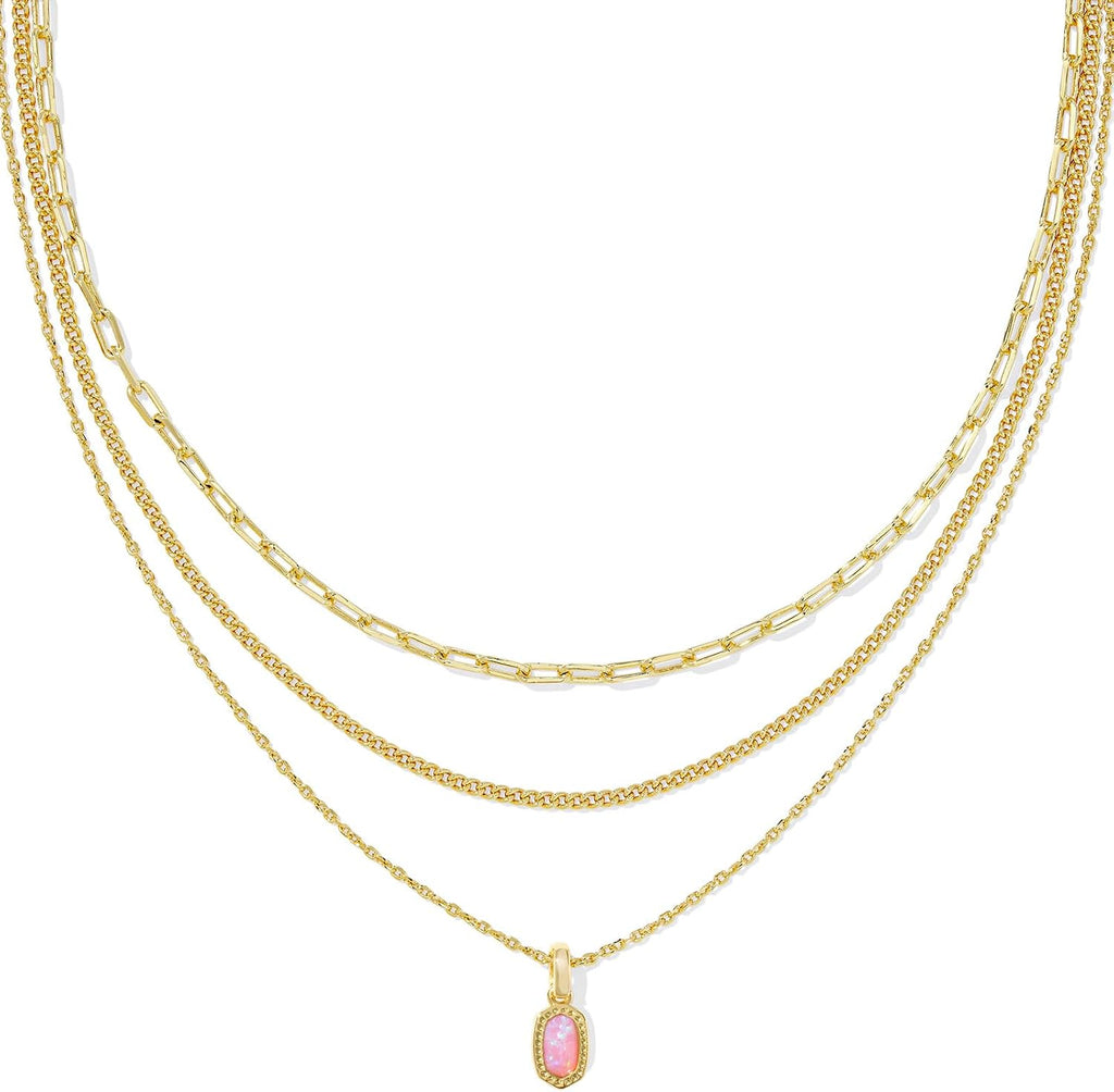 Kendra Scott Elisa Triple Strand Necklace, Fashion Jewelry for Women