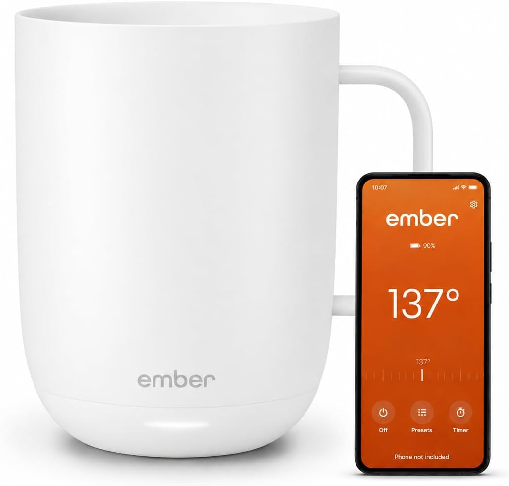 Ember Mug 2, 14 Oz, Temperature Control Smart Mug, Stainless Steel