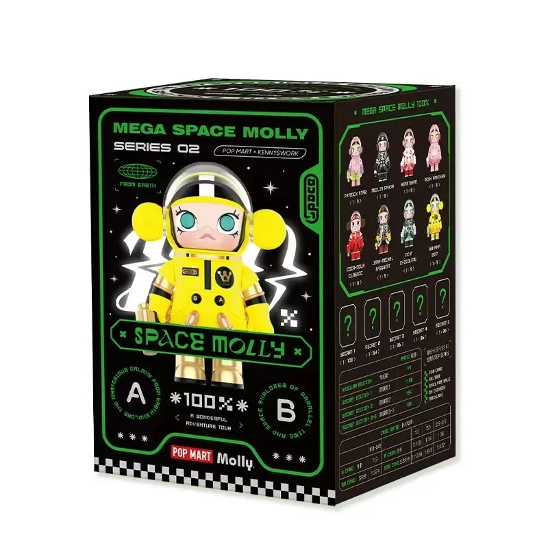 Genuine Mega Space Molly 100% V2 Series Blind Box Fashion Model Mystery Box Toy Collectible Desktop Decor Ornament Gift