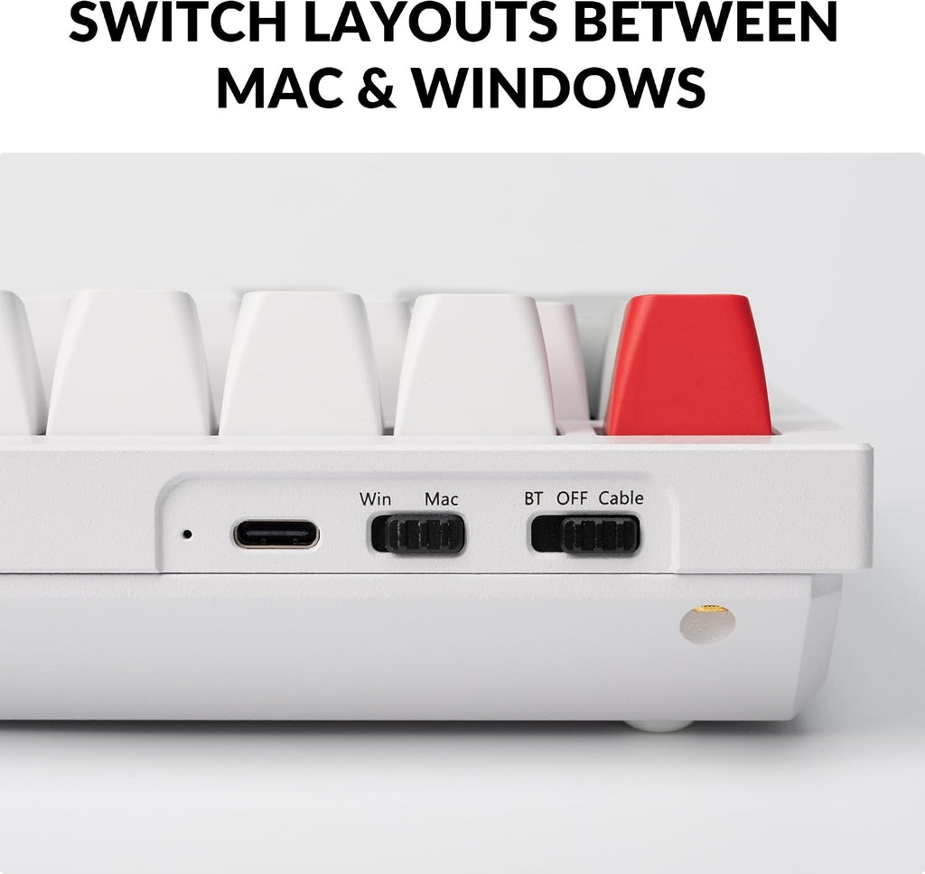 Keychron Q1 Pro Wireless Custom Mechanical Keyboard, QMK/VIA Programmable Full Aluminum 75% Layout Bluetooth/Wired RGB with Hot-Swappable Keychron K Pro Red Switch Compatible with Mac Windows Linux