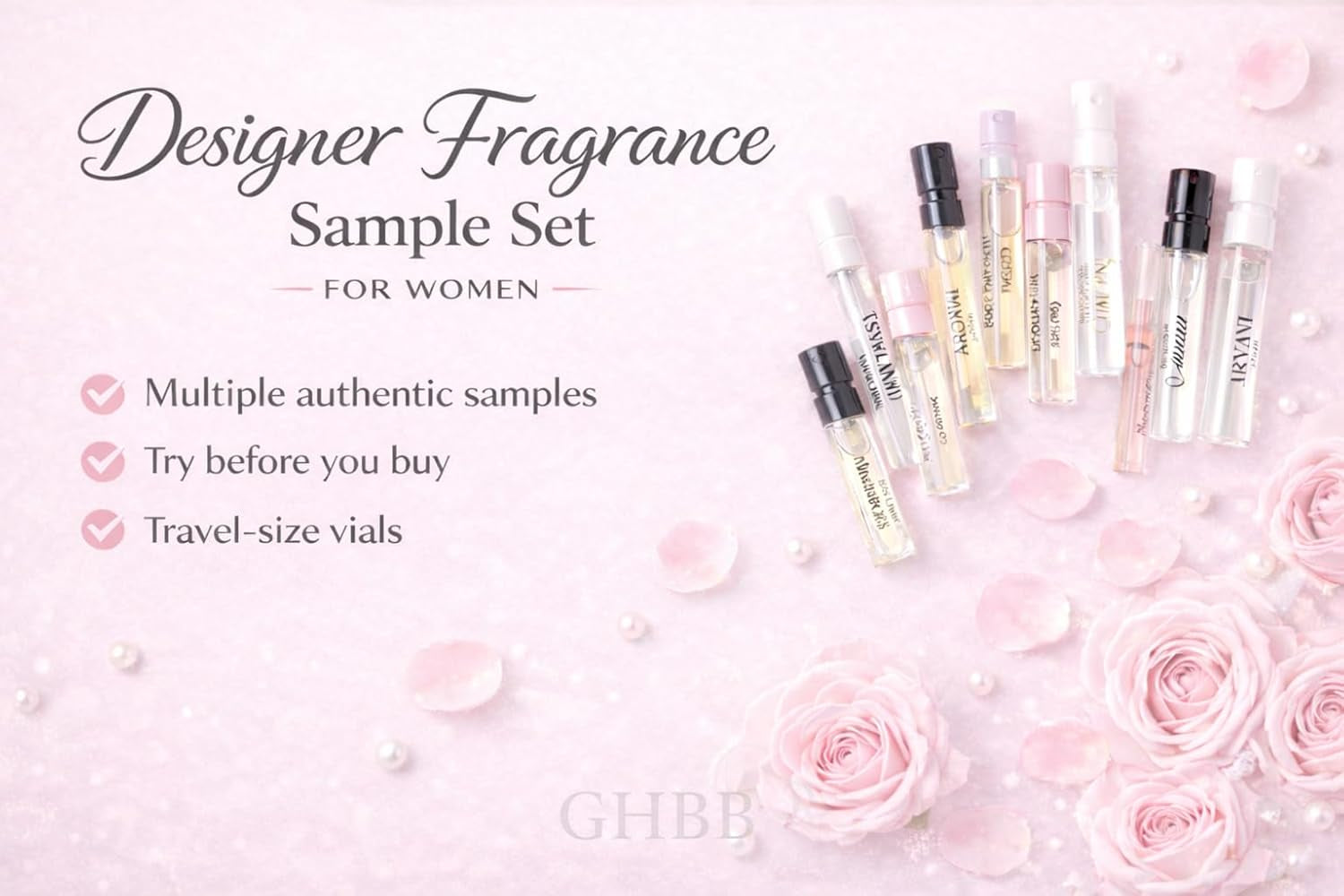 Perfume Gift Set for Women – 9 Designer Fragrance Samples, Mini Sampler Vials, Travel Size Fragrance Gift Kit