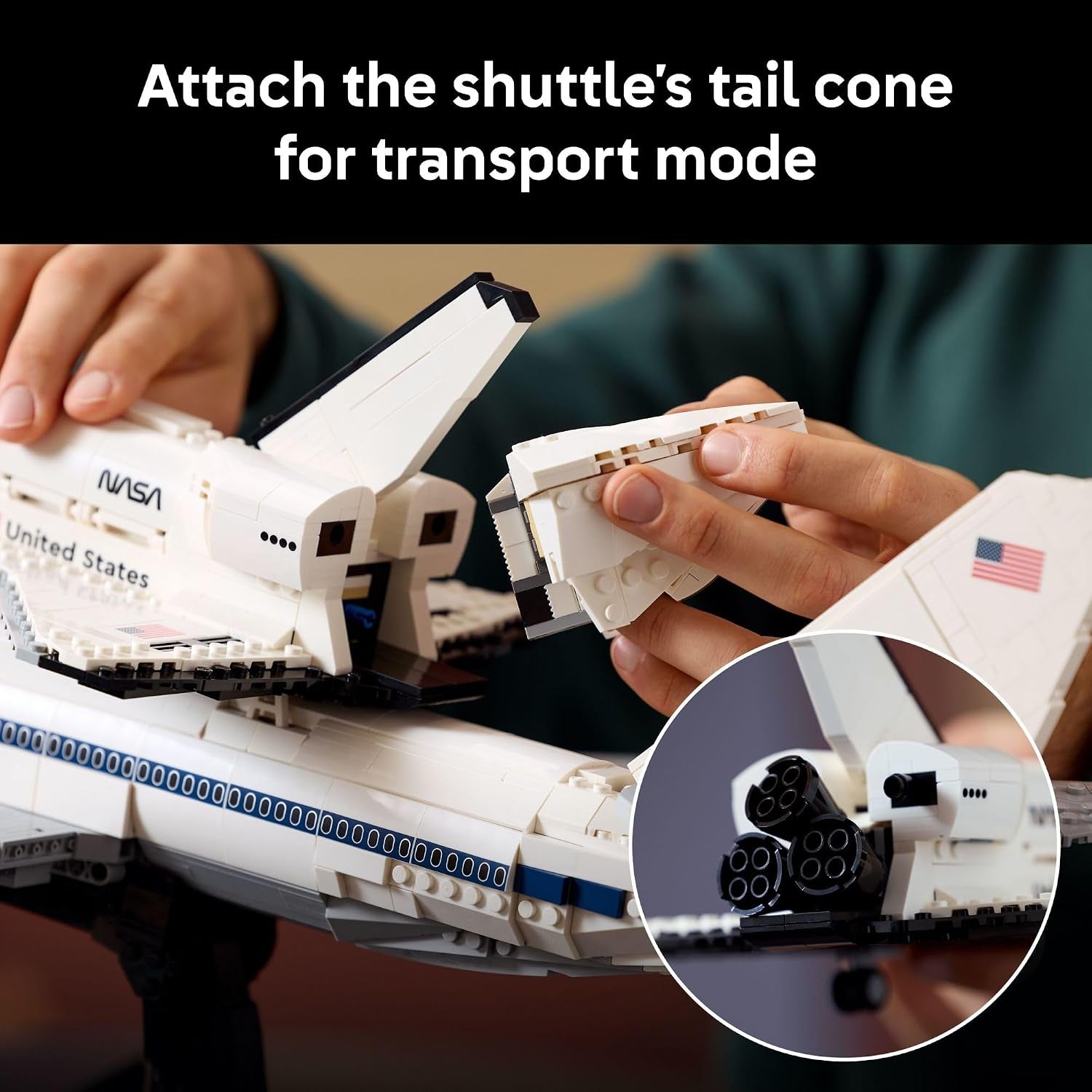 LEGO Icons Shuttle Carrier Aircraft Building Set for Adults - Spaceship & Airplane Model Kit for Adults, Ages 18+ - Air & Space Decor - Gift for Birthdays - 10360