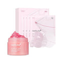 Medicube Pink Glass Glow Duo for Uneven Skin: Collagen Jelly Cream 110Ml and Salmon DNA PDRN Pink Collagen Jelly Gel Mask (4Ea)
