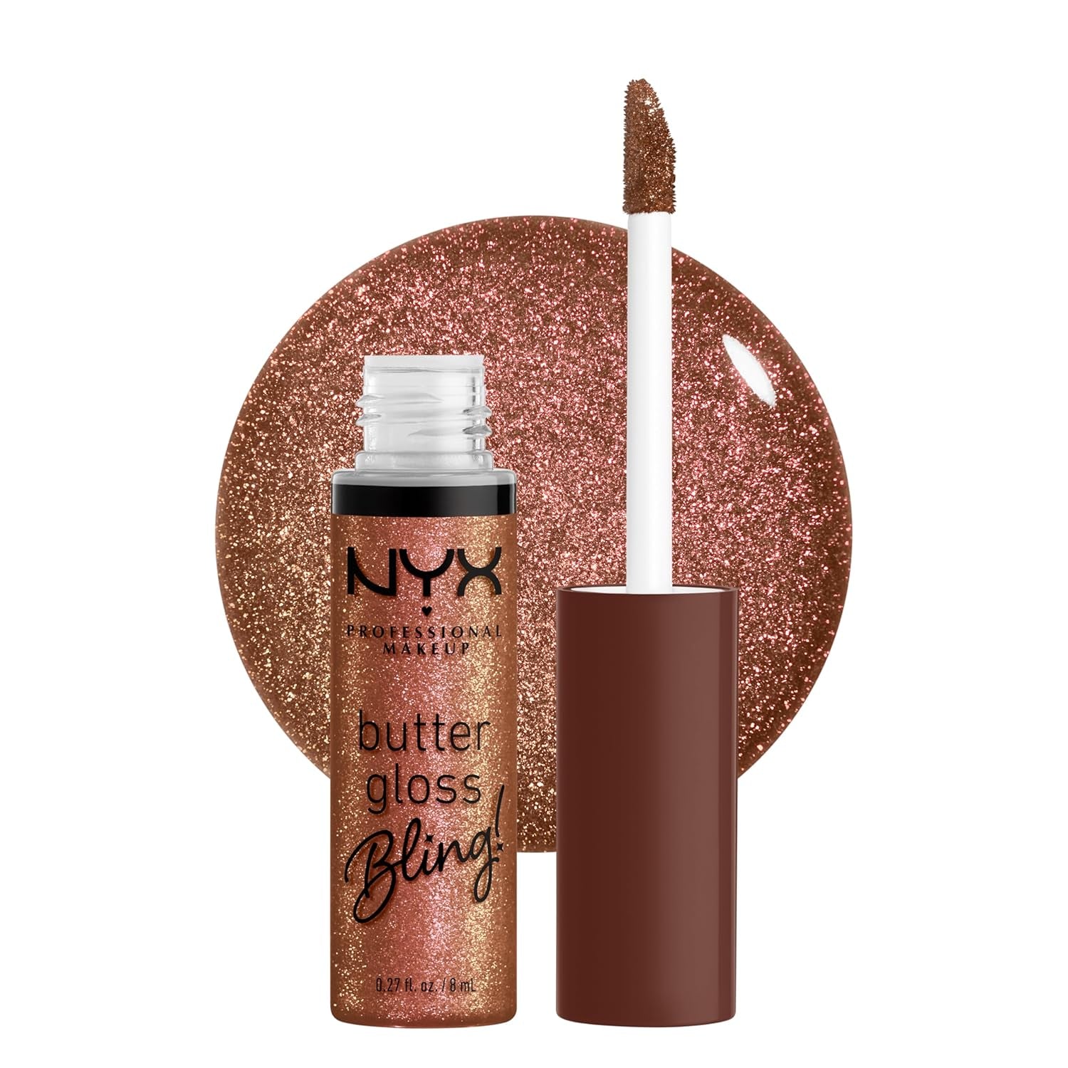 NYX PROFESSIONAL MAKEUP Butter Gloss, Non-Sticky Lip Gloss - Marshmallow (Muted Lilac)