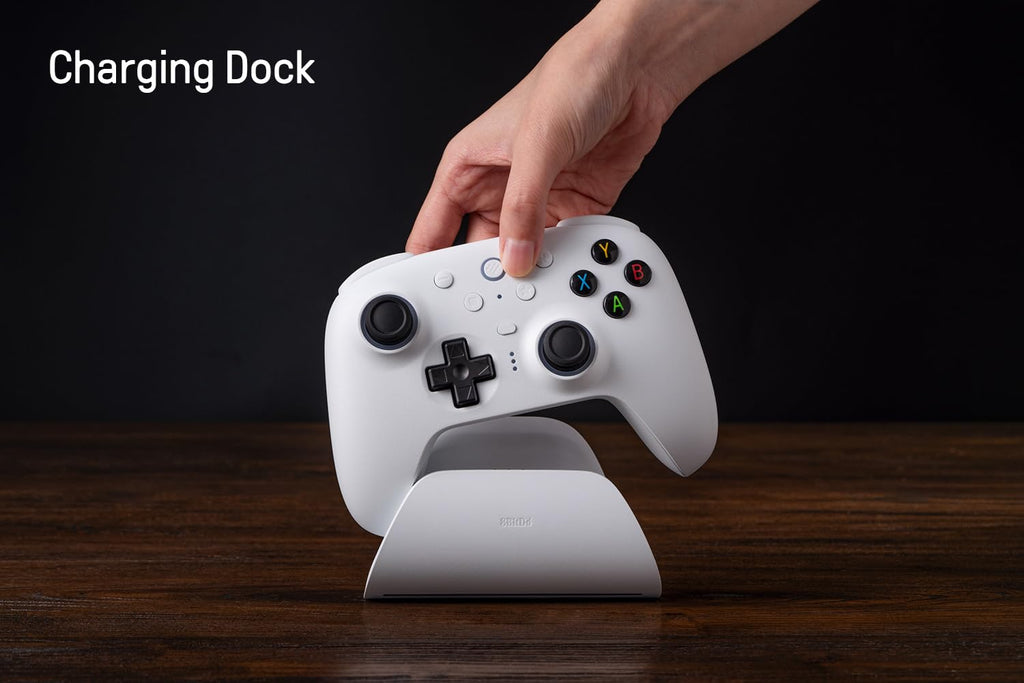 8Bitdo Ultimate 2 Wireless Gaming Controller with TMR Joysticks, Switchable Hall Effect/Tactile Triggers, 8Speed Wireless Tech, Charging Dock, RGB Fire Ring for PC & Android - Purper