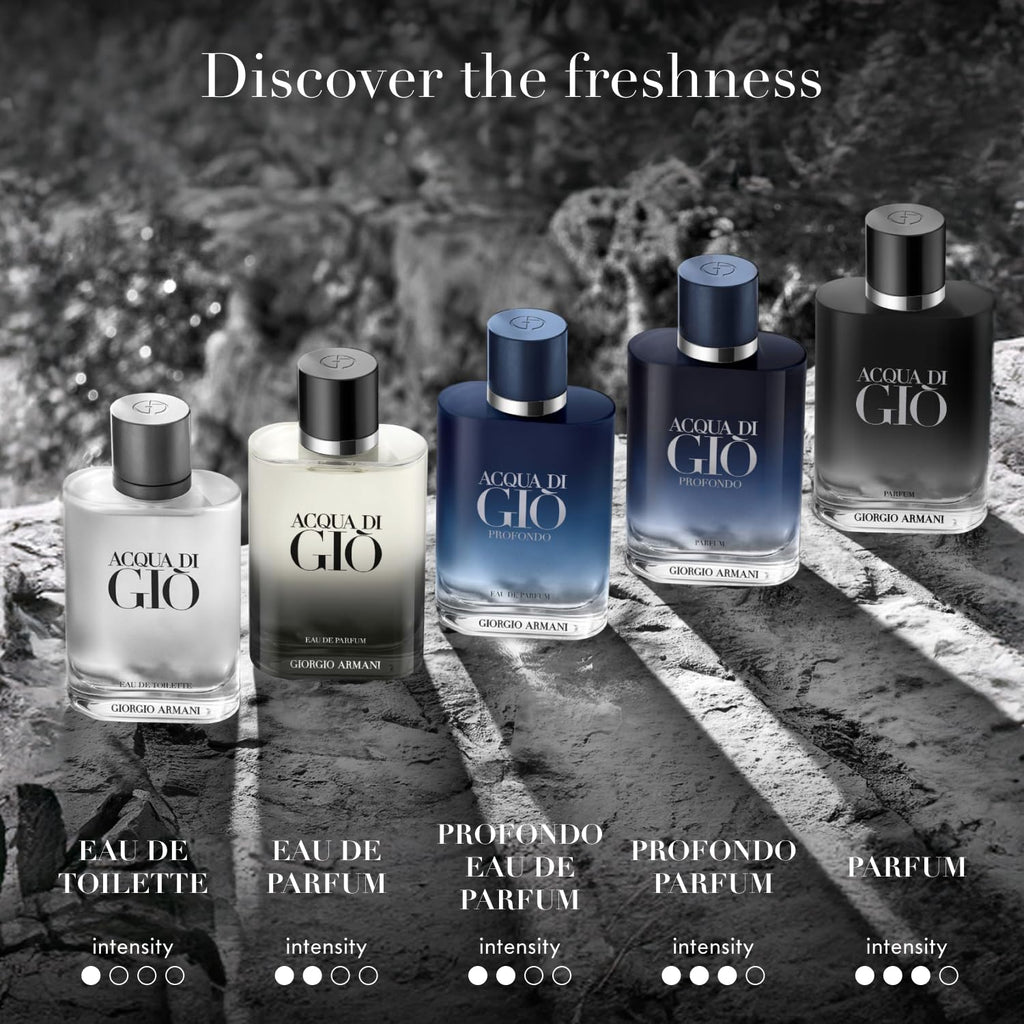 Armani Beauty - Acqua Di Giò - Eau De Toilette - Cologne for Men - Long Lasting Fragrance with Bergamot Notes, Jasmine, White Musks, Patchouli & Cedarwood