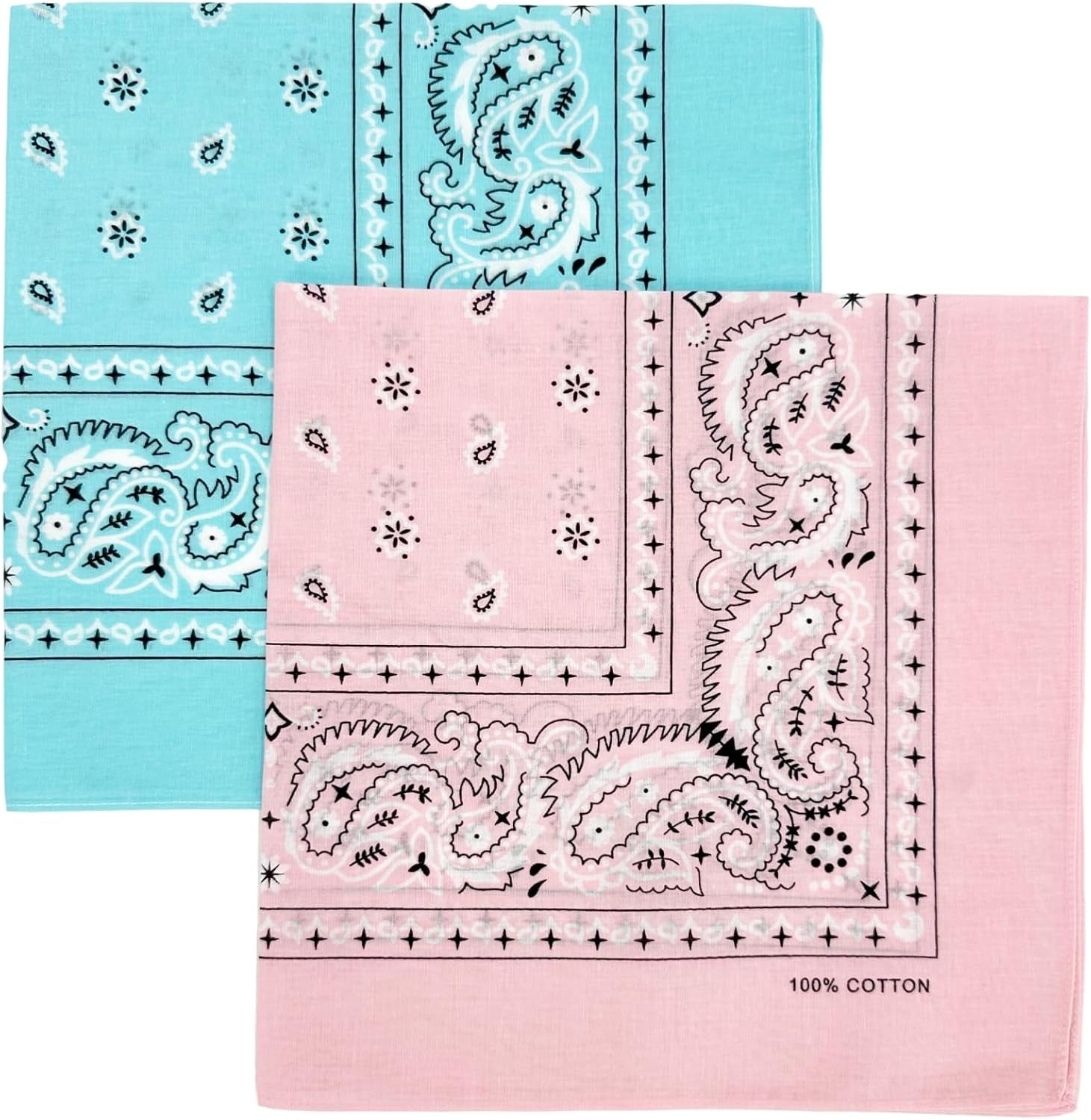 Vamqor Bandana Single Pack & Double Pack Cotton for Men and Women 22 Inch