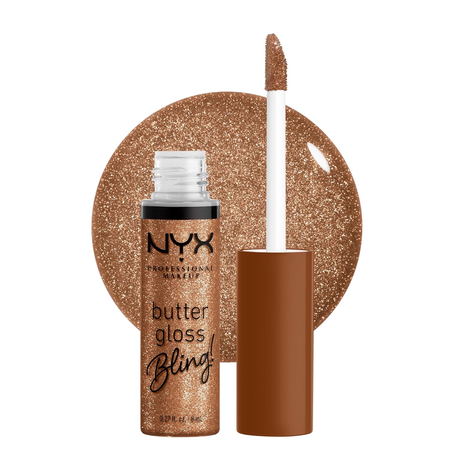 NYX PROFESSIONAL MAKEUP Butter Gloss, Non-Sticky Lip Gloss - Marshmallow (Muted Lilac)