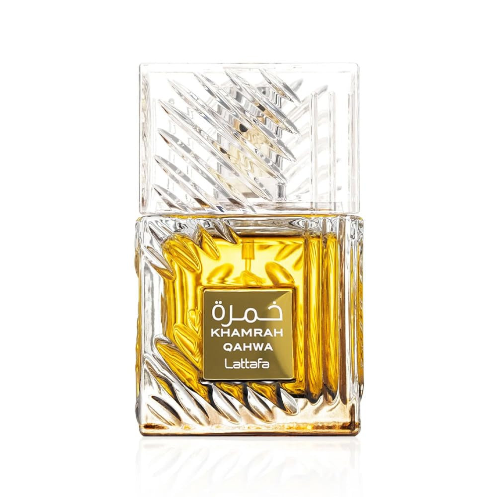 Lattafa Khamrah Qahwa - Vanilla, Warm Spicy, Cinnamon, Sweet - Eau De Parfum Long-Lasting Fragrance for Unisex, 3.40 Ounce / 100 Ml