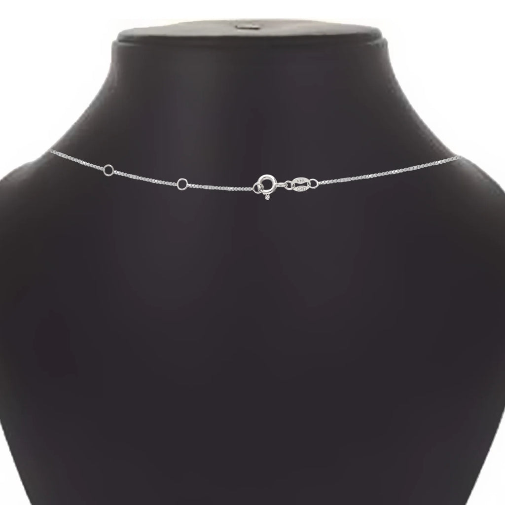round 1/2 Carat Lab Grown Diamond Solitaire Pendant Necklace in Sterling Silver