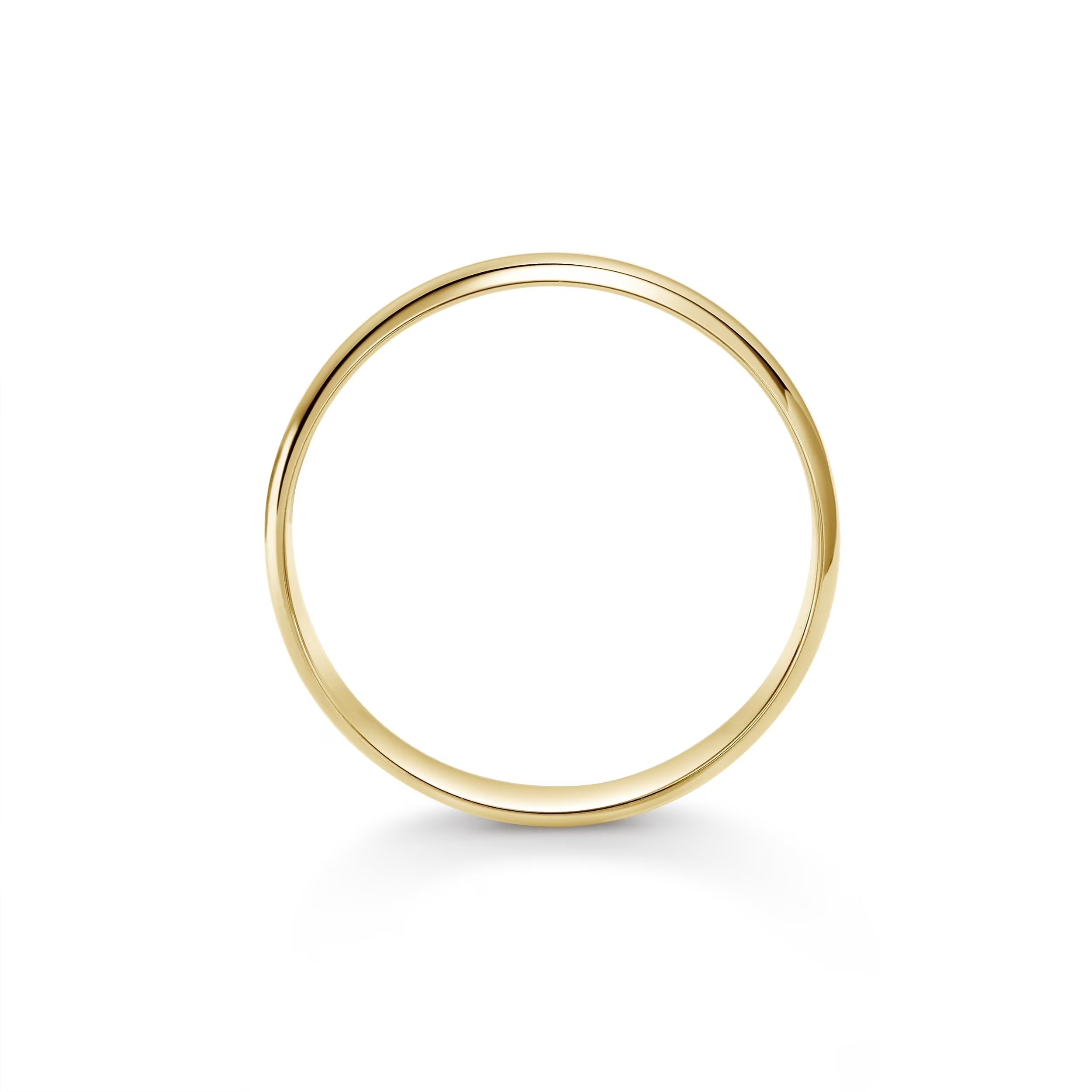 Traditional Plan Wedding Ring 10K Yellow Gold, 5 Mm