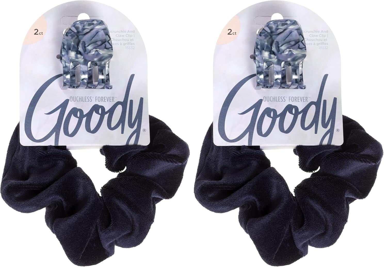 Goody XL Scrunchie and Bobby Slides Bundle - 3 Count, Winter Solstice Collection - Ouchless Accessories for All Hair Types - Style with Ease & Keep Hair Secured - Men, Women, Boys & Girls