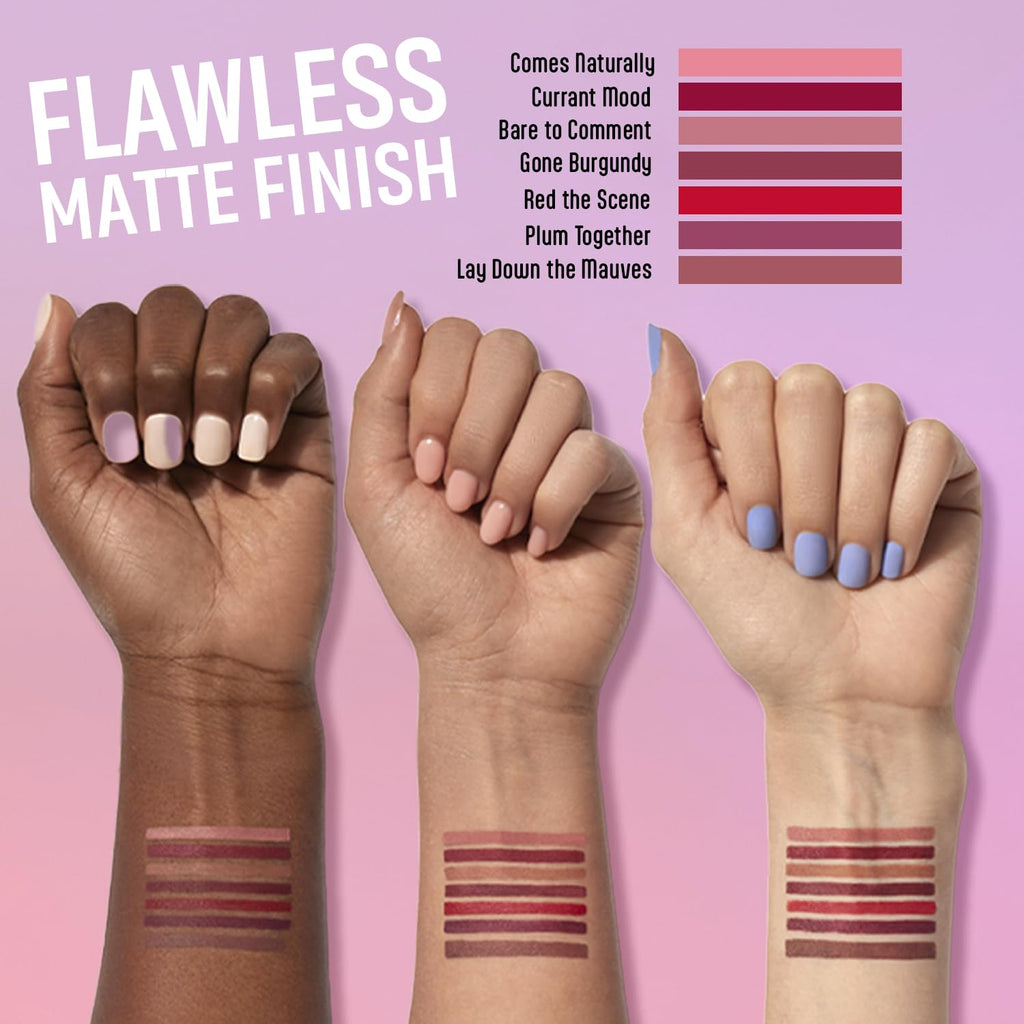 Wet N Wild Lip Liner Perfect Pout Matte Retractable Gel Lip Liner Pencil, Plum Together