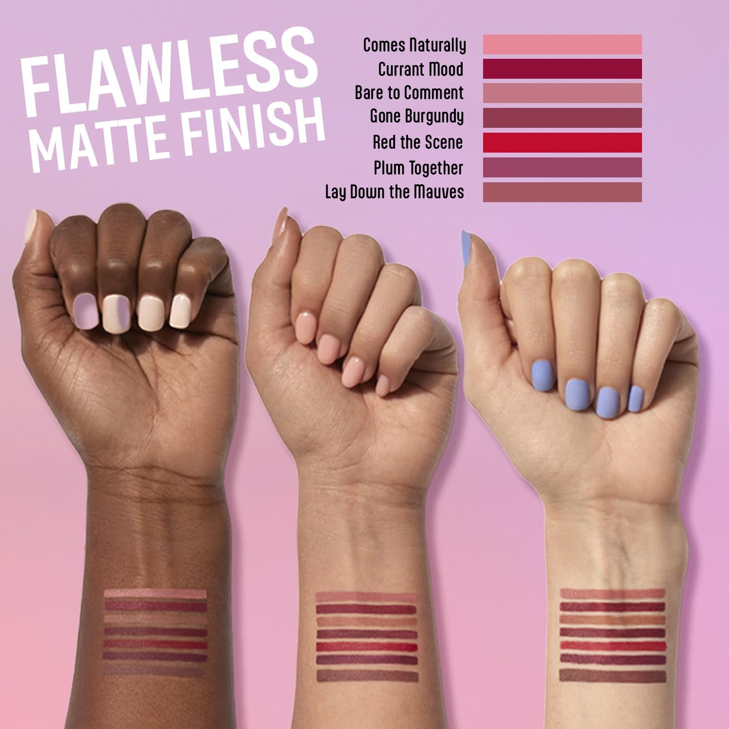 Wet N Wild Lip Liner Perfect Pout Matte Retractable Gel Lip Liner Pencil, Plum Together