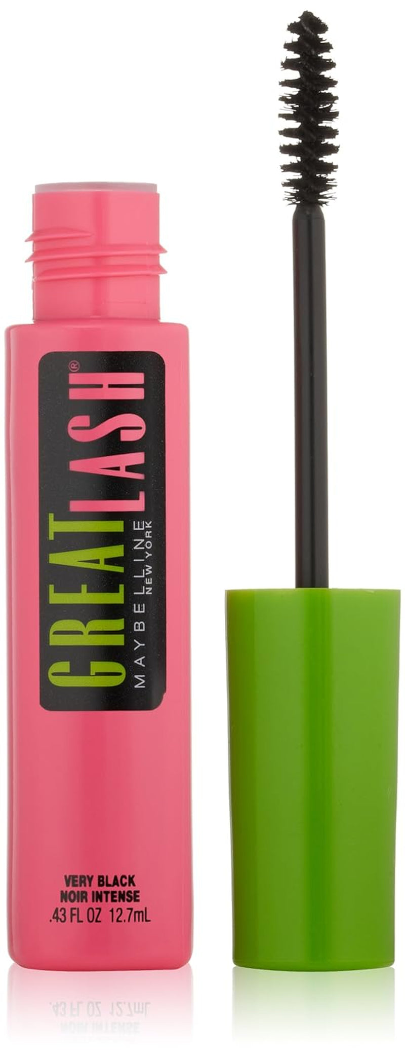 Maybelline Great Lash Lots of Lashes Washable Mascara, Volumizing, Thickening and Curling Mascara, Very Black, 1 Count