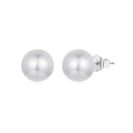 925 Sterling Silver Faux Pearl Earrings Studs, Hypoallergenic Earrings Lightweight Bridal Wedding Jewelry for Women