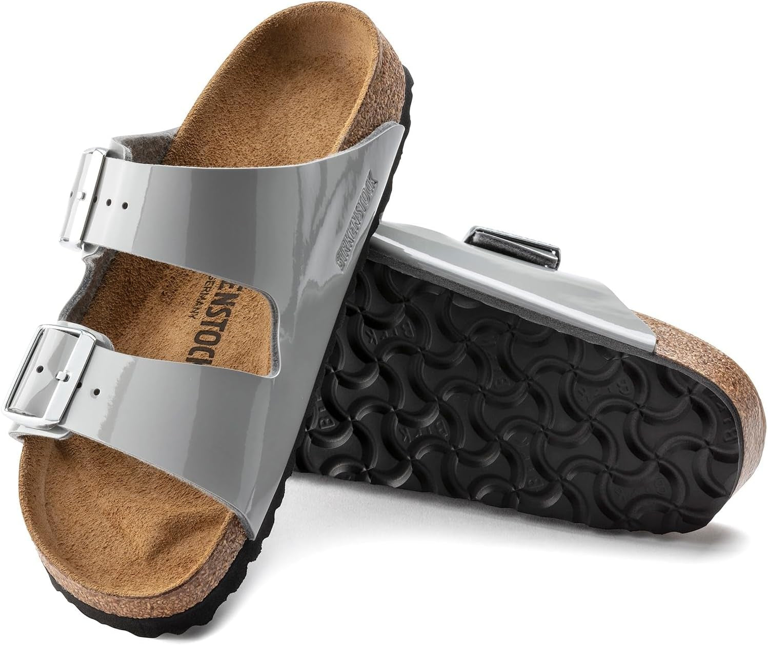 Birkenstock Arizona Sandals Alloy PT Birko-Flor N 38 N EU 7-7.5 Narrow Women5-5.5 Narrow Men