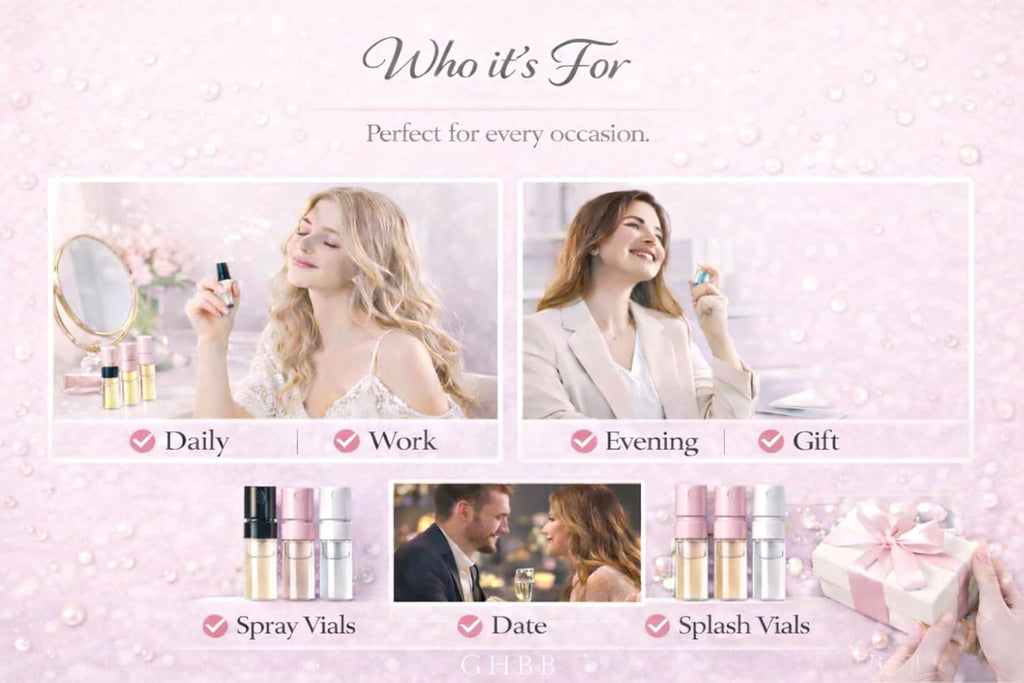 Perfume Gift Set for Women – 9 Designer Fragrance Samples, Mini Sampler Vials, Travel Size Fragrance Gift Kit