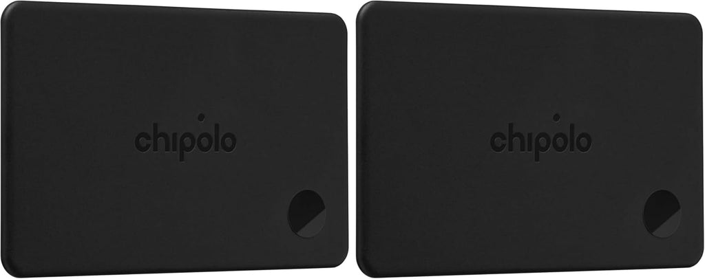 Chipolo Card – Rechargeable Wallet Tracker Card, Bluetooth Tracker, Item Locator, Passport Finder Compatible with Apple Find My or Find Hub with Call Your Phone & Out of Range Alerts (Pack of 2)