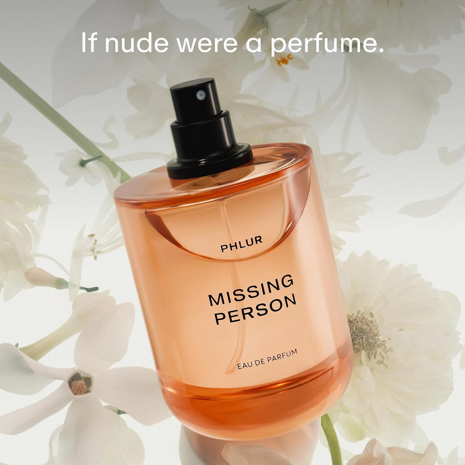 PHLUR Missing Person Perfume for Women & Men, 100 Ml | Soft Musk and Jasmine Eau De Parfum with Bergamot, Neroli Blossom & Sandalwood