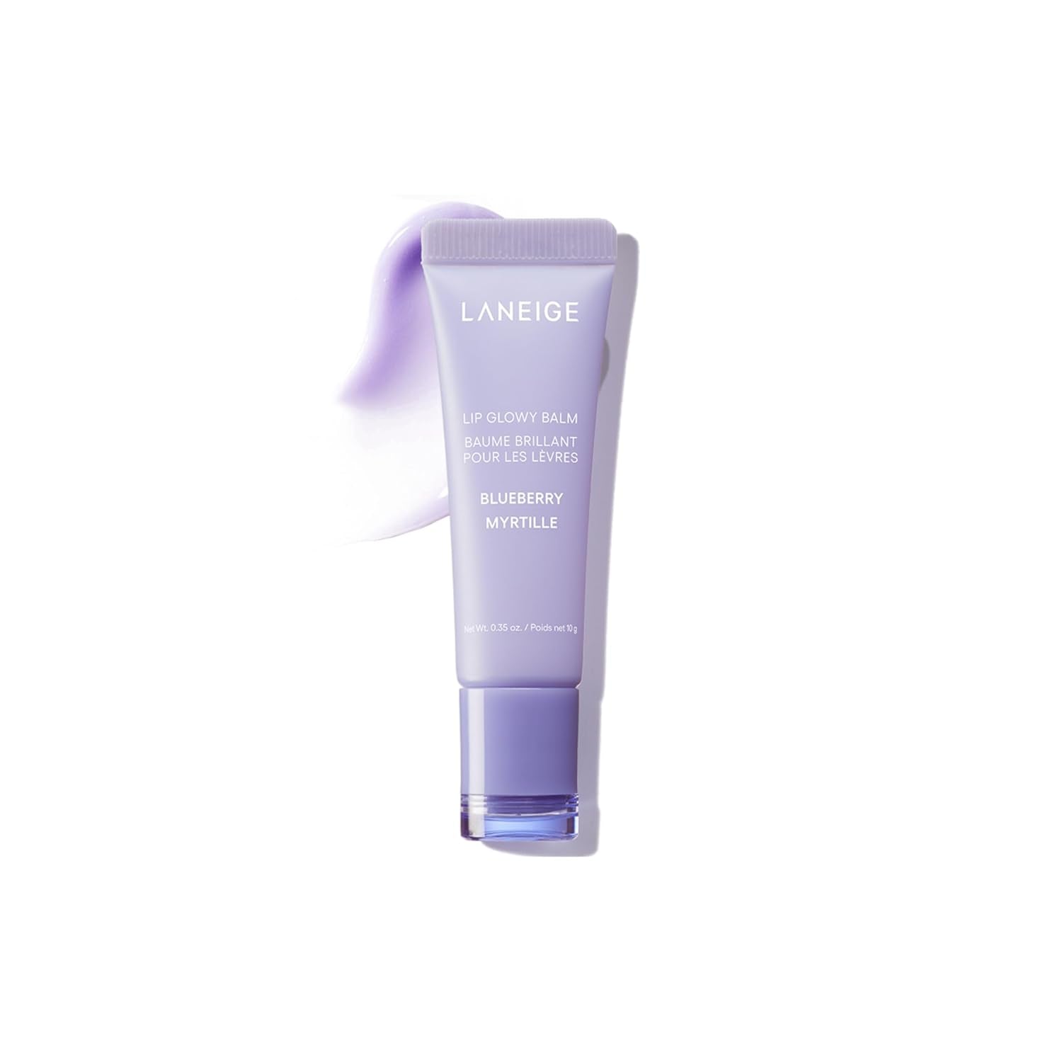 LANEIGE Lip Glowy Balm: Sheer Tinted Lip Treatment Balm Tube with Shea & Murumuru Butters for Hydrating, Moisturizing, Glossy, Non-Sticky Shine, Berry | Korean Skin Care