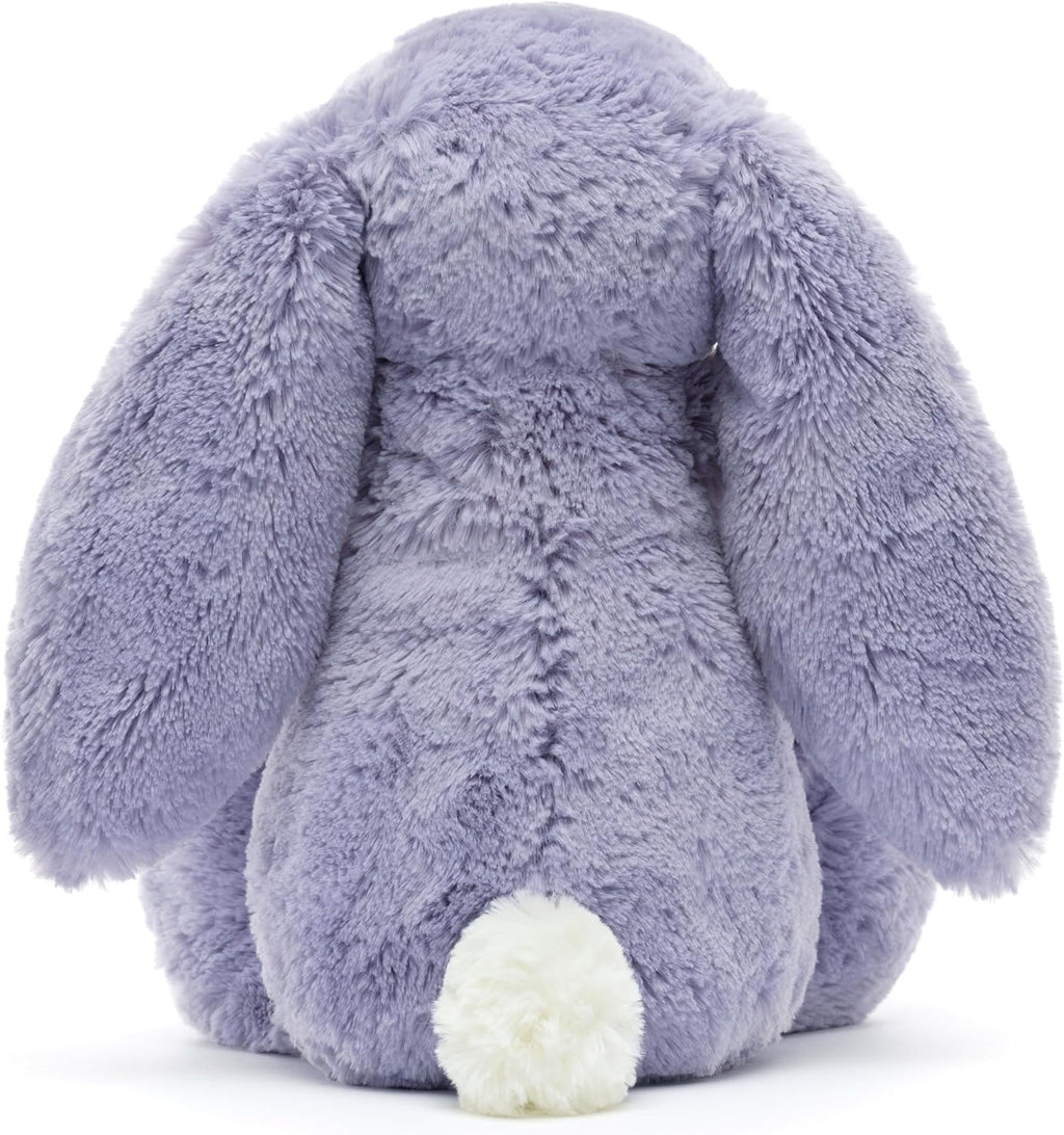 Jellycat Bashful Viola Bunny Stuffed Animal Plush Toy, Medium, Purple
