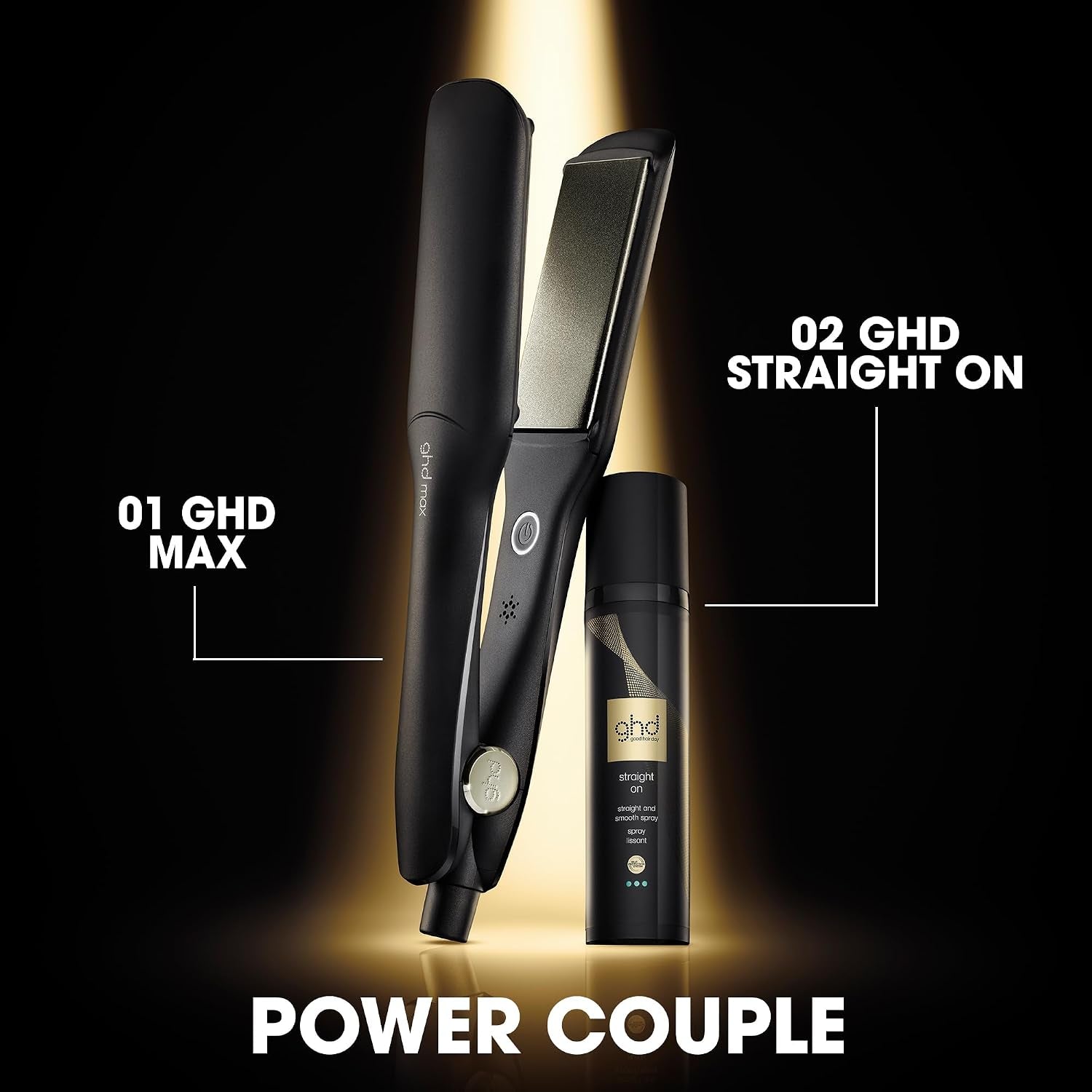 Ghd Gold ― 1" Flat Iron Hair Straightener | Professional Ceramic Hair Straightening Styling Tool for Stronger Hair & More Color Protection