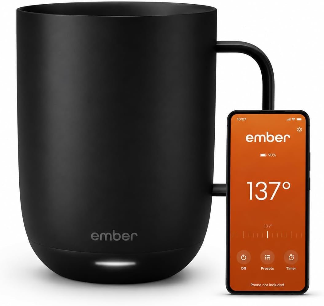 Ember Mug 2, 14 Oz, Temperature Control Smart Mug, Stainless Steel