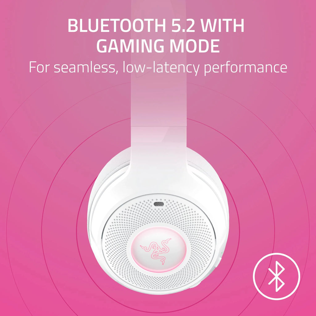 Kraken Kitty V2 Wireless Bluetooth Chroma Headset, White