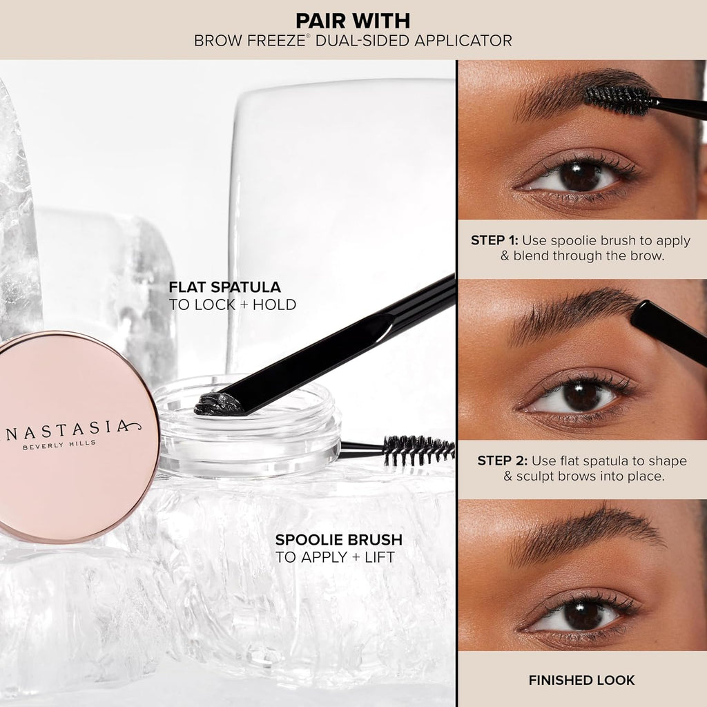 Anastasia Beverly Hills Brow Freeze - Extreme Hold Clear Brow Styling Wax for Feathered, Laminated Brows, Long-Lasting Formula to Sculpt, Tame & Set Hairs in Place
