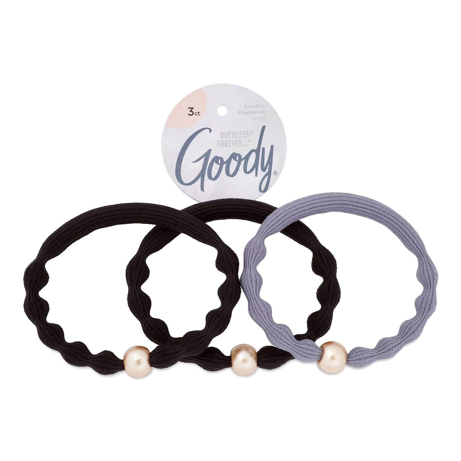 Goody XL Scrunchie and Bobby Slides Bundle - 3 Count, Winter Solstice Collection - Ouchless Accessories for All Hair Types - Style with Ease & Keep Hair Secured - Men, Women, Boys & Girls