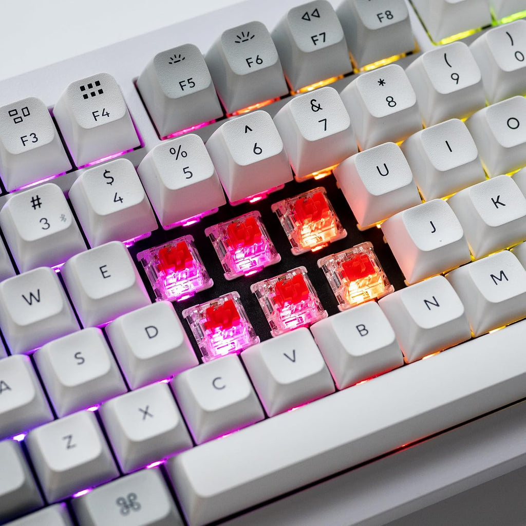 Keychron Q1 Pro Wireless Custom Mechanical Keyboard, QMK/VIA Programmable Full Aluminum 75% Layout Bluetooth/Wired RGB with Hot-Swappable Keychron K Pro Red Switch Compatible with Mac Windows Linux