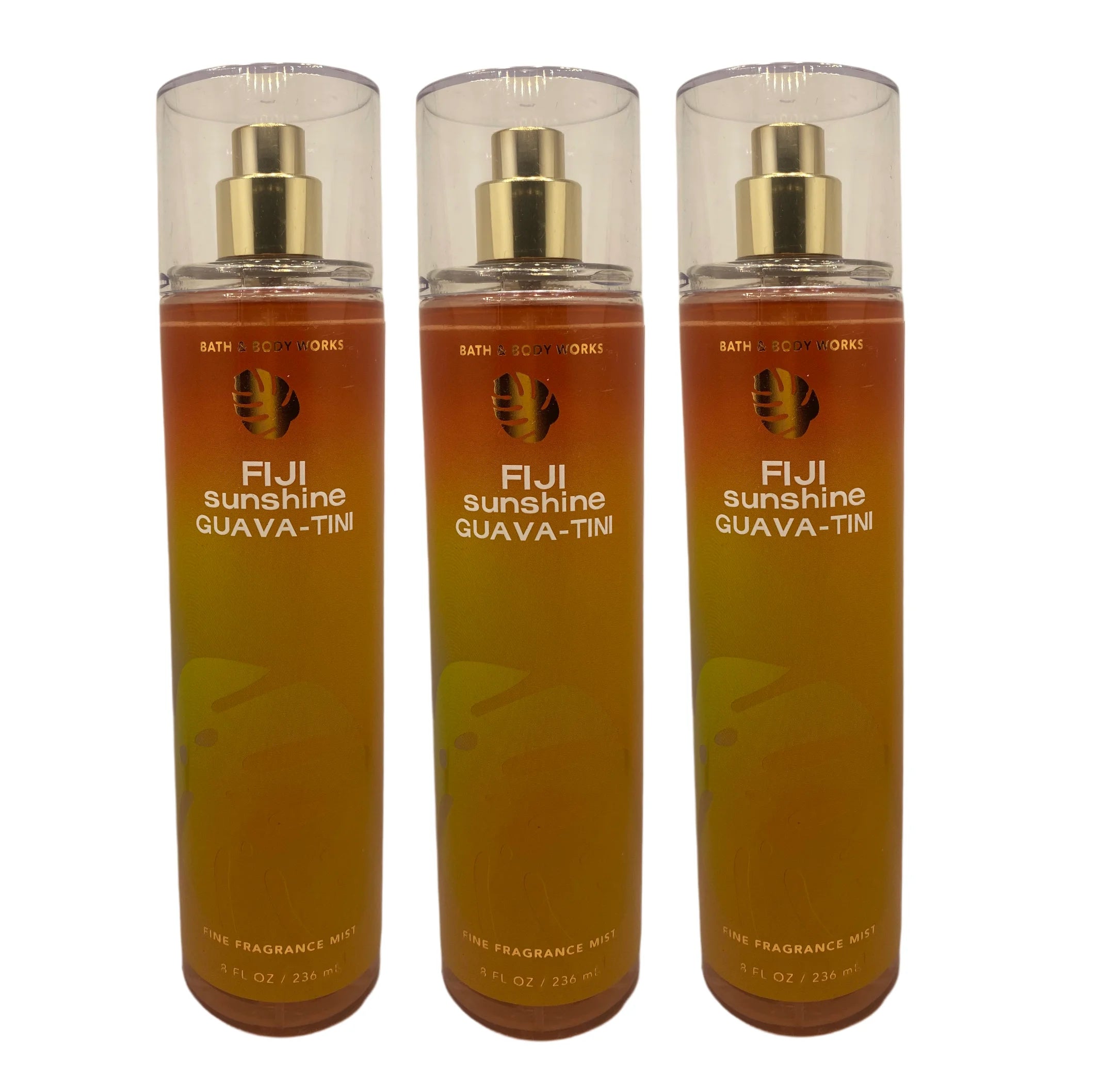 Bath and Body Works FIJI SUNSHINE GUAVA-TINI Fine Fragrance Mist - Value Pack Lot of 3 - Full Size